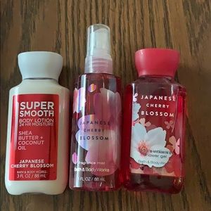 3 Piece Japanese Cherry Blossom Bath & Body Works